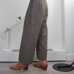 Proportion Petite Tweed Wide Leg Cropped Pants in size 24 upcycled